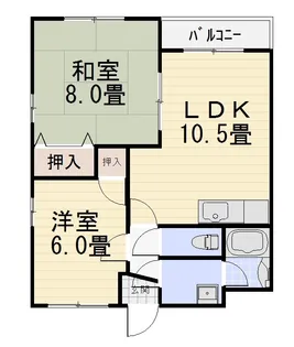 リバティ長永【2階】の間取り