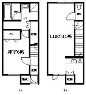 ブエナビスタ・ウノ【1階】の間取り