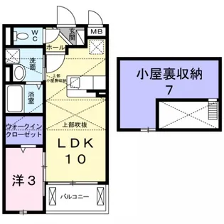 アンソレイエN【2階】の間取り