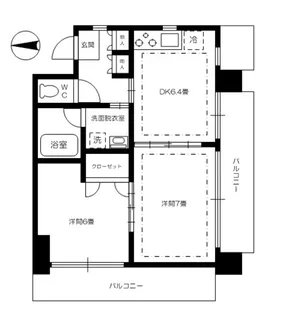 ヴィル・フランシェ【6階】の間取り