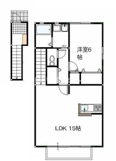 リッセンA【2階】の間取り