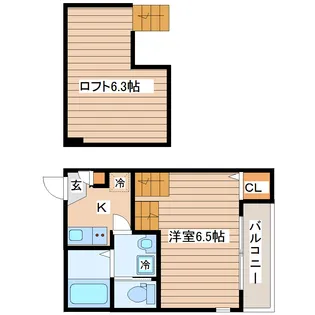 Prendre No.10【2階】の間取り