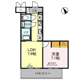 Ratio Well(レシオウェル)【3階】の間取り