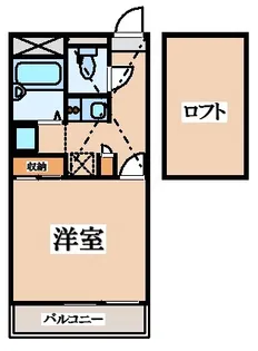 レオパレスHAPPY森之宮【1階】の間取り