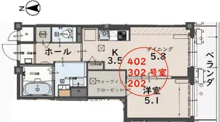 パル・ディ・スナゴ【2階】の間取り