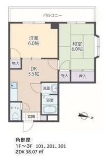 ヴィラ・キャトル・セゾン【1階】の間取り