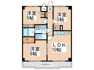 横山マンション荏田南V【1階】の間取り