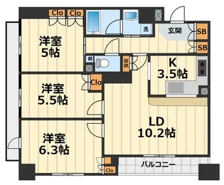 東京都八王子市明神町2【マンション】の間取り