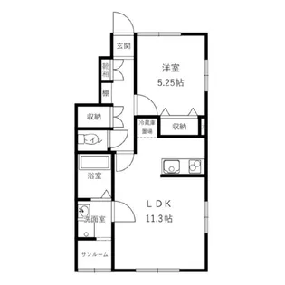 カーサCOCO【1階】の間取り