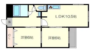 コーポラス大宮【4階】の間取り