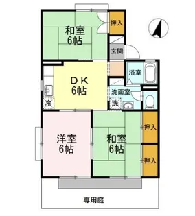 セジュール セゾン A棟【1階】の間取り