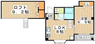 大阪府大阪市旭区新森5【マンション】の間取り