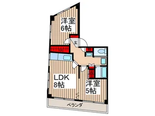押田ビル【4階】の間取り