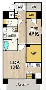 リンクハウス難波元町【2階】の間取り