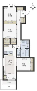 ルミエール大宮【1階】の間取り