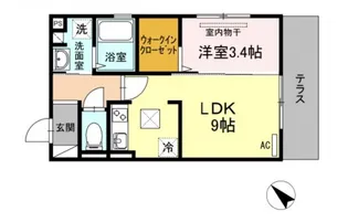 シーサーイン博多【1階】の間取り