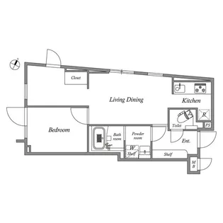 GRAN PASEO碑文谷North【1階】の間取り