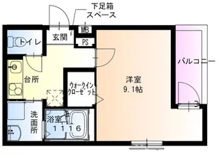 フジパレス百舌鳥八幡III番館【2階】の間取り