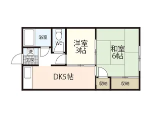 竹生荘【2階】の間取り