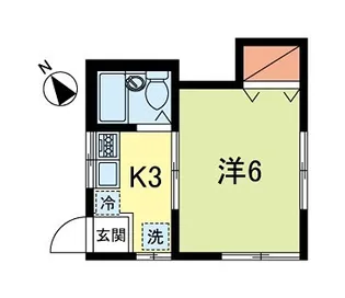 クレール浜田山【2階】の間取り