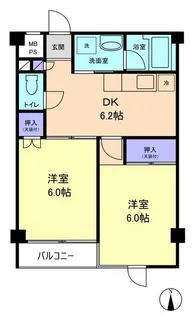 ヒューマンビルド南越谷101【3階】の間取り