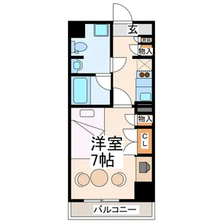 Flat熊本【6階】の間取り