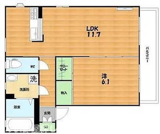 シャーメゾン天の川【1階】の間取り