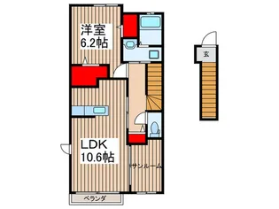 ユーフォリア【2階】の間取り