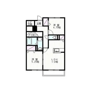 エルメゾンシオンC【2階】の間取り