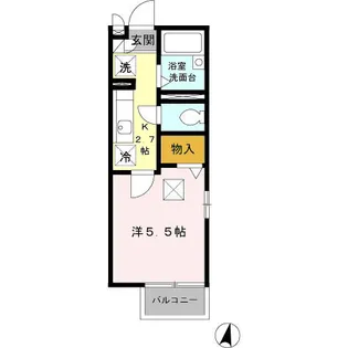 クレスト西戸部【1階】の間取り