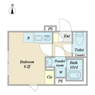 ソラシアレジデンス文京江戸川橋【2階】の間取り