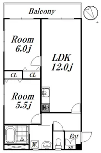 メゾンヴェルデ【2階】の間取り