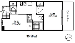 エステムプラザ神戸西5ミラージュ【15階】の間取り