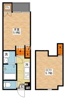 ミライ幸町【2階】の間取り