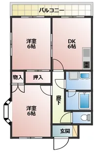 クレストI【1階】の間取り