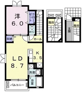 マーヴェラス末広【3階】の間取り