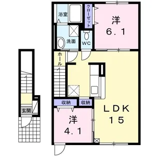 サウスバレー【2階】の間取り