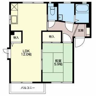 ディアスフェリセス A棟【1階】の間取り