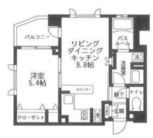 クリオ渋谷ラ・モード【6階】の間取り