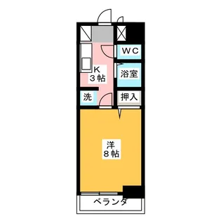 ベル名駅【9階】の間取り