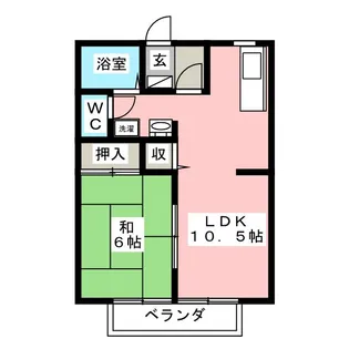 サンガーデンみちづか【2階】の間取り
