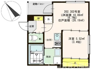 ハーモニーテラス川口【3階】の間取り