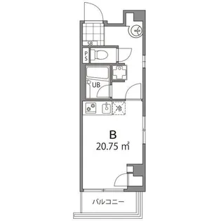 クーカイテラス中目黒【3階】の間取り