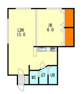 幌東ハイツ【2階】の間取り