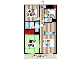 メイプルスクエア【1階】の間取り