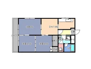 コーポヤナセ【1階】の間取り