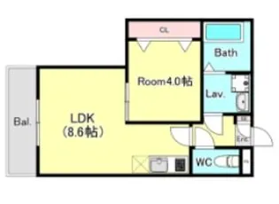 ジーメゾン春日部花積【2階】の間取り