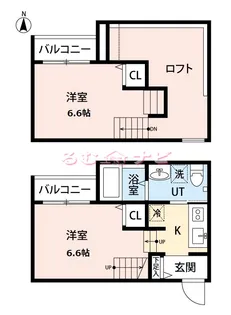 mint高木 ミントタカキ【2階】の間取り