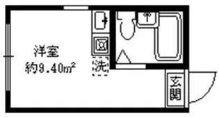 クレールメゾン代々木上原B【1階】の間取り