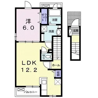 ル・パルテール A【2階】の間取り